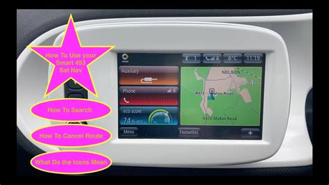 How To Use The Smart Car SAT Nav (453) 